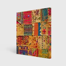 Холст квадратный Пэчворк Лоскутное одеяло Patchwork Quilt