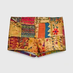 Детские купальные плавки 3D Пэчворк Лоскутное одеяло Patchwork Quilt