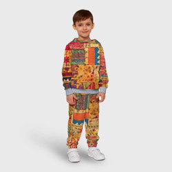 Детский костюм с толстовкой 3D Пэчворк Лоскутное одеяло Patchwork Quilt - фото 2