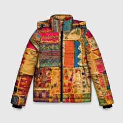 Зимняя куртка для мальчиков 3D Пэчворк / Лоскутное одеяло  / Patchwork Quilt 