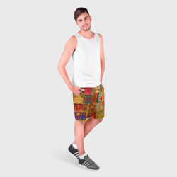 Мужские шорты 3D Пэчворк Лоскутное одеяло Patchwork Quilt - фото 2
