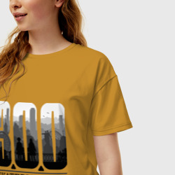 Женская футболка хлопок Oversize 300-летие Екатеринбурга - фото 2
