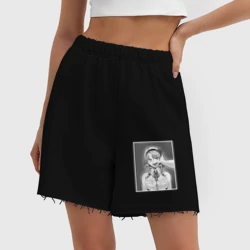 Женские шорты oversize футер хлопок Ахегао ahegao - фото 2