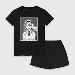 Женская пижама с шортиками хлопок Ахегао ahegao