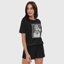 Женская пижама с шортиками хлопок Ахегао ahegao - фото 2