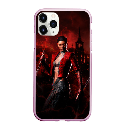 Чехол для iPhone 11 Pro Max матовый Vampire Bloodhunt, цвет розовый