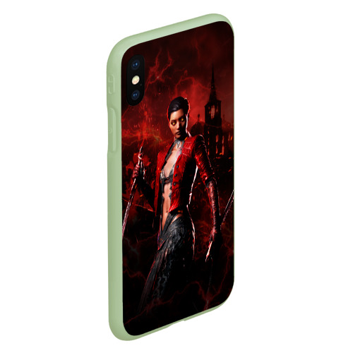 Чехол для iPhone XS Max матовый Vampire Bloodhunt, цвет салатовый - фото 3