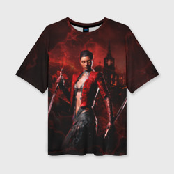 Женская футболка oversize 3D Vampire Bloodhunt