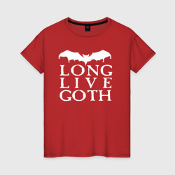 Женская футболка хлопок Long Live Goth