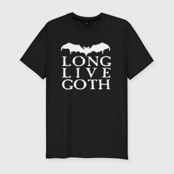 Мужская футболка хлопок Slim Long Live Goth