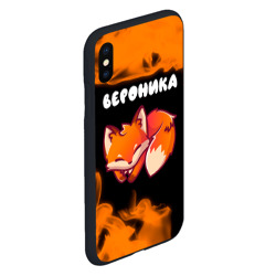 Чехол для iPhone XS Max матовый Вероника - лисичка - Пламя - фото 2