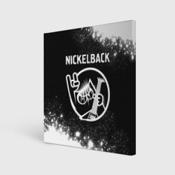 Холст квадратный Nickelback кот Брызги