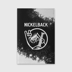 Обложка для паспорта матовая кожа Nickelback кот Брызги