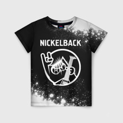 Детская футболка 3D Nickelback кот Брызги