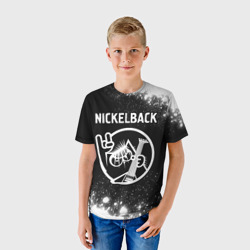 Детская футболка 3D Nickelback кот Брызги - фото 2