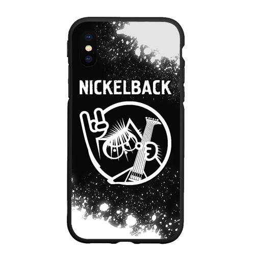 Чехол для iPhone XS Max матовый Nickelback кот Брызги