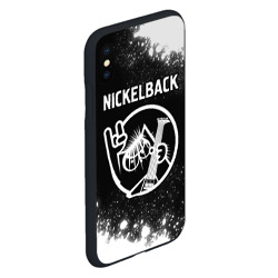 Чехол для iPhone XS Max матовый Nickelback кот Брызги - фото 2