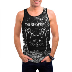 Мужская майка 3D The Offspring Rock Cat - фото 2