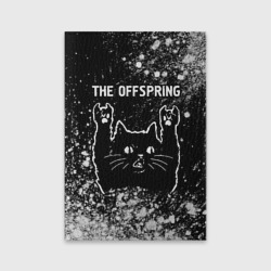 Обложка для паспорта матовая кожа The Offspring Rock Cat