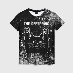 Женская футболка 3D The Offspring Rock Cat