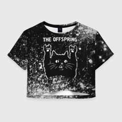 Женская футболка Crop-top 3D The Offspring Rock Cat