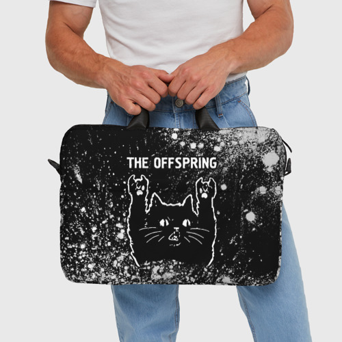 Сумка для ноутбука 3D The Offspring Rock Cat, цвет 3D печать - фото 5