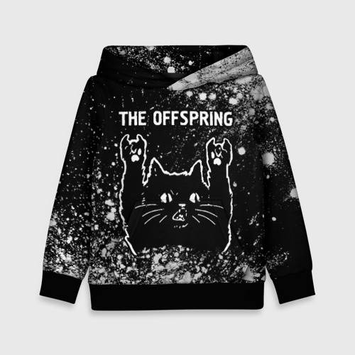 Детская толстовка 3D The Offspring Rock Cat, цвет черный