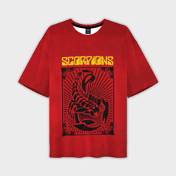 Мужская футболка oversize 3D Scorpions Rock Believer