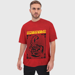 Мужская футболка oversize 3D Scorpions Rock Believer - фото 2