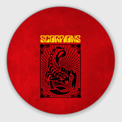 Круглый коврик для мышки Scorpions Rock Believer