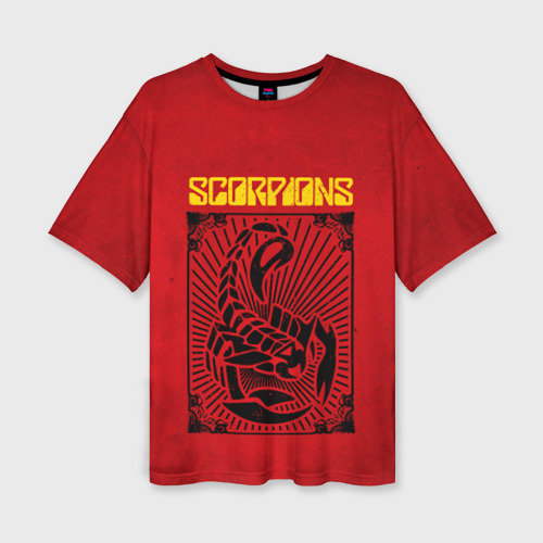 Женская футболка oversize 3D Scorpions Rock Believer, цвет 3D печать