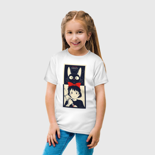Детская футболка хлопок Kiki Service, цвет белый - фото 5