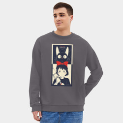 Мужской свитшот oversize без начеса хлопок Kiki Service - фото 2