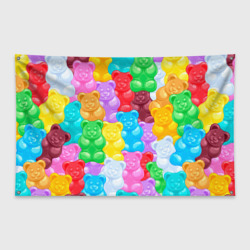 Флаг-баннер Мармеладные мишки разноцветные