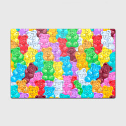 Головоломка Пазл магнитный 126 элементов Мармеладные мишки разноцветные