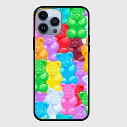 Чехол для iPhone 13 Pro Max Мармеладные мишки разноцветные