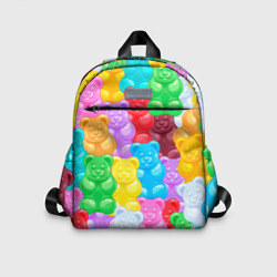 Детский рюкзак 3D Мармеладные мишки разноцветные