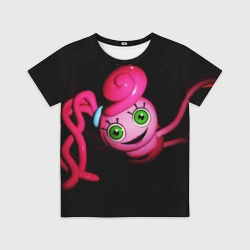 Детская футболка 3D Poppy Playtime - Mommy Long Legs - Мама Длинные ноги