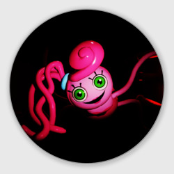 Круглый коврик для мышки Poppy Playtime - Mommy Long Legs - Мама Длинные ноги