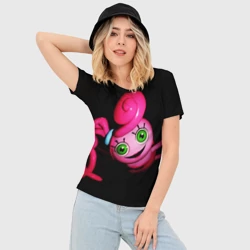 Женская футболка 3D Slim Poppy Playtime - Mommy Long Legs - Мама Длинные ноги - фото 2