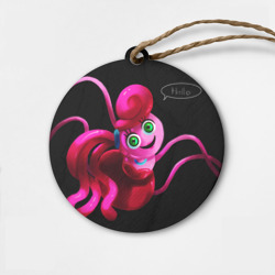 Деревянная игрушка круг Poppy Playtime - Mommy Long Legs Мама Длинные ноги