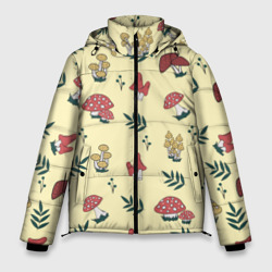 Мужская зимняя куртка 3D Мухоморы и поганки тоже грибы