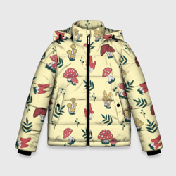 Зимняя куртка для мальчиков 3D Мухоморы и поганки тоже грибы