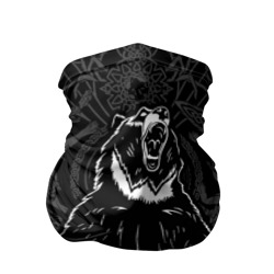 Бандана-труба 3D Страха нет - рычащий медведь