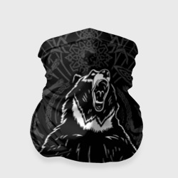 Бандана-труба 3D Страха нет - рычащий медведь