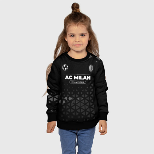 Детский свитшот 3D AC Milan Форма Champions, цвет 3D печать - фото 7