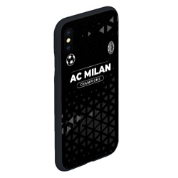 Чехол для iPhone XS Max матовый AC Milan Форма Champions - фото 2