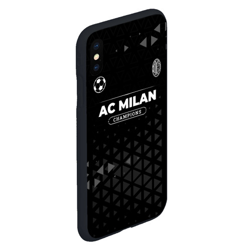 Чехол для iPhone XS Max матовый AC Milan Форма Champions - фото 3