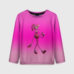 Детский лонгслив 3D Poppy Playtime мама Длинные ноги