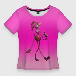 Женская футболка 3D Slim Poppy Playtime мама Длинные ноги